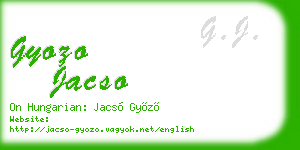 gyozo jacso business card